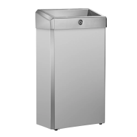 Мусорное ведро Merida Stella R KSM106.R, 27л, матовый металлик, с конусным отверстием