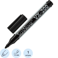 Маркер для белых досок и флипчарт ScriNova VX-200 черный