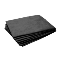 Простыни в пачке одноразовые B.S 80х200см, 20г/м2, 20 шт, черные, в сложении, SMS