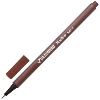 Ручка капиллярная Brauberg Aero коричневая, 0.4мм