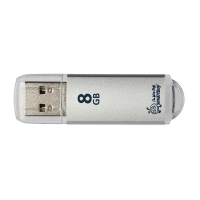 USB флешка Smart Buy V-Cut 8Gb, 15/5 мб/с, серебристый