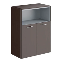 Шкаф средний Skyland Dioni DMC 85.3, венге магия, 892х470х1185мм, средний, с замком в малых дверях и обвязкой