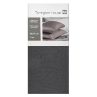 Tarrington House Наволочка графит перкаль, 50 x 70см