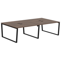 Стол 4-х местный EVWST 2716 Дуб Денвер тёмный/Черный 2726х1606х750 EDIS