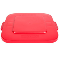 Крышка для мусорного контейнера Rubbermaid Brute 106л, с защелкой, красная, FG352700RED