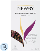 Чай Newby Английский Завтрак, черный, 25 пакетиков