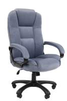 Кресло руководителя Chairman Home 600 ткань Т-71, голубой