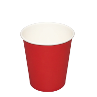 Стакан одноразовый Экопак SP9 красный, 260мл, бумажный, 50шт/уп