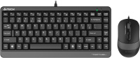 Клавиатура + мышь A4Tech Fstyler F1110 клав:черный/серый мышь:черный/серый USB Multimedia (F1110 GRE