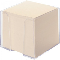 Блок для записей в подставке Attache белый, 90х90х90мм