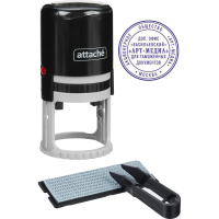 Печать самонаборная круглая Attache 1 круг R40 8010