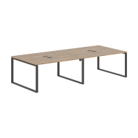 Стол 4-х местный EQWST 3113 Дуб Денвер светлый/Мокко 3126х1346х750 EDIS