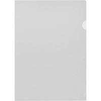 Папка уголок Attache Economy 100мкм OfficeSET прозрачный, 100шт/уп