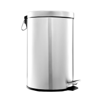 Мусорное ведро с педалью Merida Classic KIP410, 12л, полированный металлик