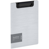 Папка-планшет с зажимом Berlingo 'Steel&Style' A5+, 1800мкм, пластик (полифом), белая