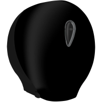 Диспенсер для туалетной бумаги в рулонах Nofer Nofer пластик черный, 05005.N