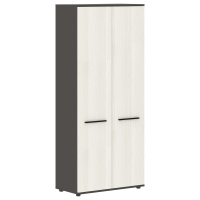 Шкаф высокий широкий EHCS 85.1 Ясень Траун/Черный/Мокко 852х430х1967 EDIS