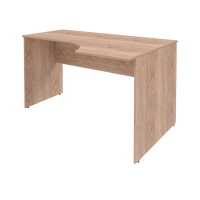 Стол прямой Skyland Simple SE-1600, эргономичный, правый, дуб сонома светлый, 1600х900х760мм