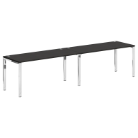 Стол 2-х местный XGWST 3270.1 Дуб Юкон Модерн/Нержавейка полированная 1600х700х750 XTEN GLOSS