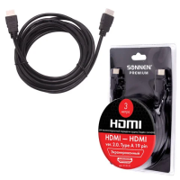 Кабель HDMI-HDMI Sonnen Premium 3м, для передачи аудио-видео