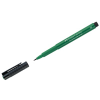 Ручка капиллярная Faber-Castell Pitt Artist Pen Brush цвет 264 темно-зеленая, кистевая