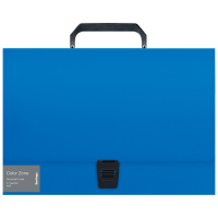 Папка-портфель 1 отделение Berlingo 'Color Zone' А4, 330*230*35мм, 1000мкм, синяя