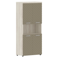 Шкаф с комплектами малых дверей и топом TLHC 85.4 Капучино/Сосна Эдмонт Z 856х450х1968 TORR LUX