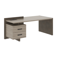 Стол СФ-531311 Дрифтвуд \Бетон чикаго тем\Графит\Бетон чикаго тем\Дрифтвуд 2000х961х840 WOOD&STONE