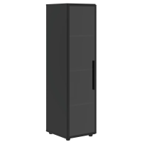 Шкаф со стеклянной дверью VRMCS 40.2(L) Яшма черный 400х430х1517 VELION