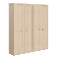 Шкаф высокий Skyland Raut RHC 180.1, бук тиара, 1808х466х2023мм, высокий, с глухими дверьми, двухсекционный