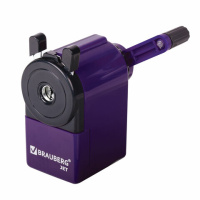 Точилка механическая BRAUBERG 'JET', металлический механизм, корпус фиолетовый, 229569