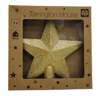 Tarrington House Верхушка звезда золотая, 20см