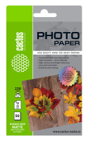 Фотобумага для струйных принтеров Cactus CS-MA622050DS 10x15см, 50 листов, 220 г/м2, белая, матовая