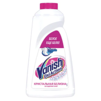 Пятновыводитель Vanish Oxi Action 1л, кристальная белизна, жидкость с отбеливателем