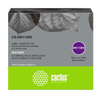 Картридж ленточный Cactus CS-DK11209 DK-11209 черный для Brother P-touch QL-500, QL-550, QL-700, QL-