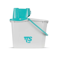 Ведро UNI JUNIOR с зелёным отжимом и зелёной ручкой TTS,  14 Л, 00005070V