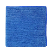 Салфетка хозяйственная универсальная, 38х38см, 300г/м2, микрофибра, синяя, 406-130