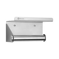 Держатель туалетной бумаги Merida Stella R с полкой, матовый