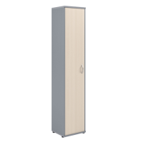 Шкаф-колонка высокий Skyland Imago СУ-1.9, левый, клен/металлик, 403х365х1975мм