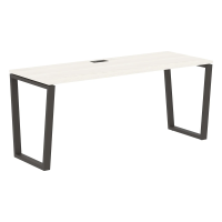 Стол прямой EVST 1767 Ясень Траун/Мокко 1760х670х750 EDIS