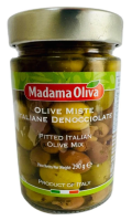 Оливки Madama Oliva Итальянские Микс без косточки, 290г