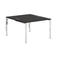 Стол 2-х местный XGWST 1214.1 Дуб Юкон Модерн/Нержавейка полированная 1200х1406х750 XTEN GLOSS