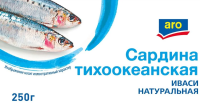 aro Сардина тихоокеанская иваси натуральная, 250г