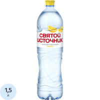 Вода Святой Источник негазированная лимон, 1.5л