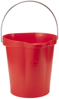 Ведро Vikan 12л, красный, 56864