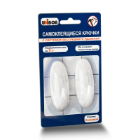 Крючок удаляемый большой Unibob до 2кг, белый, 2шт/уп