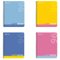 Тетрадь Brauberg One Color, A5, 96 листов, в клетку, на спирали, мелованный картон