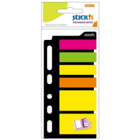 Клейкие закладки пластиковые Stick'n 3 цвета, 6х25 листов