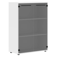 Шкаф средний широкий EMCS 85.2 Черный/Белый 852х430х1199 EDIS