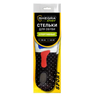 Стельки для обуви СПОРТИВНЫЕ, материал EVA SPORT, размер RU 39-45 / EU 40-46, с линиями выреза, SHEG